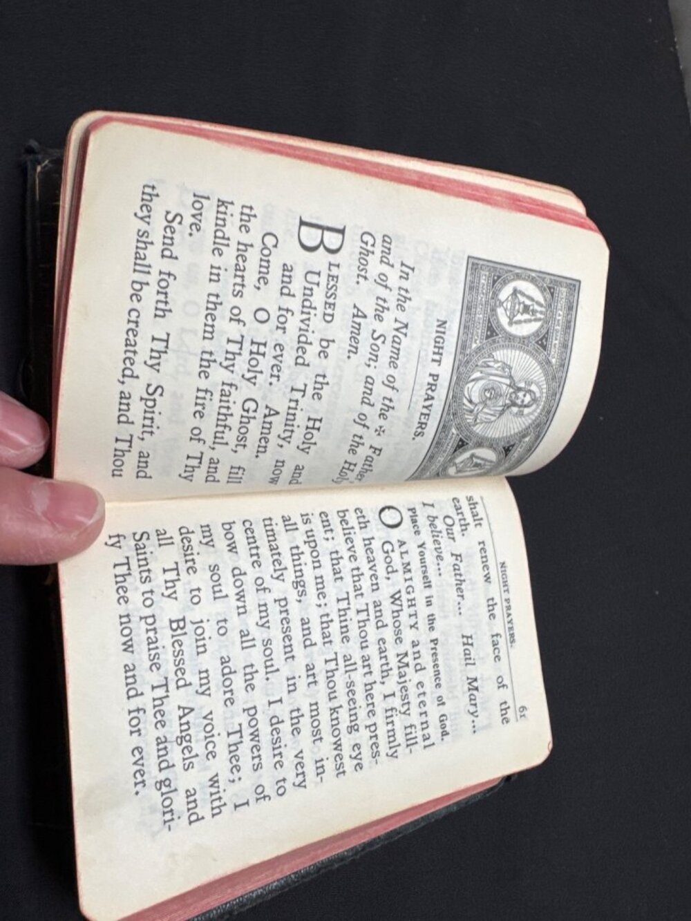 The Key Of Heaven Prayer Book By Regina Press Vintage Leather Bound Pocket Size - Picture 6 of 7
